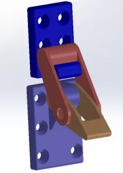 Latch toggle lock 