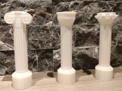 Lowpoly Ionic, Doric, Corinthian Columns
