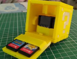 Mario Cube Switch Game Case, Foldable Print in Place