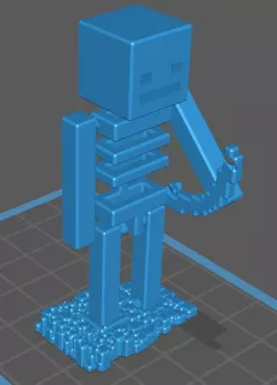 Minecraft Skeleton with bow assembled