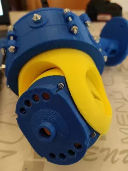 Mounting bracket for ESP32-CAM WiFi camera rotated by servo motors
