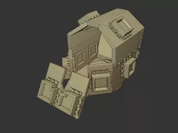 O-GPK Turret 1:56 28mm With Canopy.