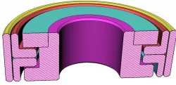 Printable 608 thrust safe bush bearing (Any size - fully parametric, F360 included)