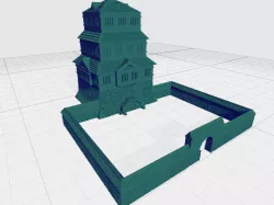 Sci-fi Japanese Castle