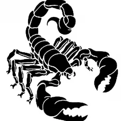 Scorpion stencil 7