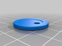 Shopping Cart Coin (1 EURO ) with hole for keychain