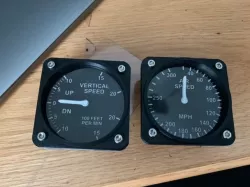 Small Standby Instruments Flight Simulator 58mm