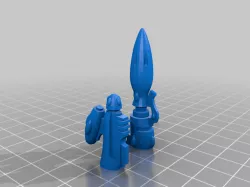 Space elf artillery weapon platform rpg launcher