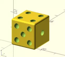 Spielwürfel (6 Augen), Game dice (6 eyes)