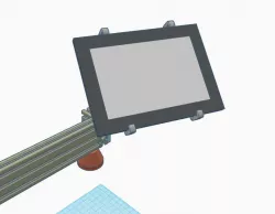 Tablet 8"-10" orientable support for CNC or printers