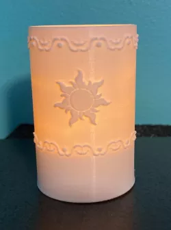 Tangled-inspired lantern for LED tea lights