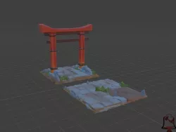 Torii Arch (Asian Style Temple Entrance)