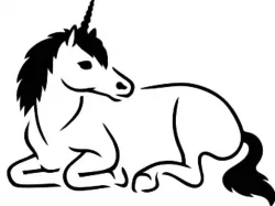 Unicorn stencil 2