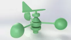Wind Gauge with direction indicator