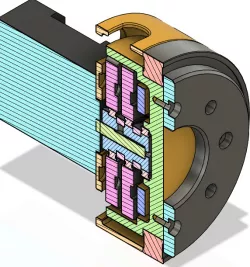 20:1 Two rotor cycloid gearbox for NEMA17