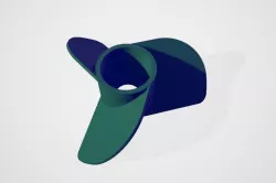 3 Flaps Marine propeller