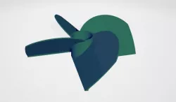 4 flaps Marine propeller