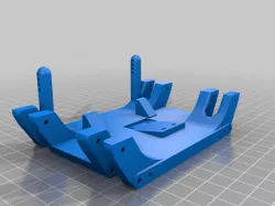 axial capra skid for use with wraith or scx10 transmission and battery mount on skid