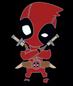 Badge chibi Deadpool