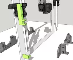 Bear Exxa Z Axis Endstop Fixated with Fine Adustment Screw