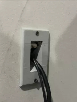 Cable Pass-Through Wall Plate