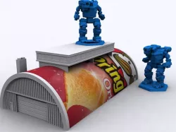 Chip Can Hanger Bay for 6mm Tabletop Games