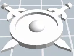 Crossed Swords & Shield Fatigue Token