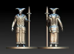 Cultist guard pose 1 miniature for dnd and pathfinder