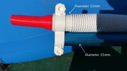 Double hose clamp (for swimming pool) / Collier de serrage double (pour piscine)