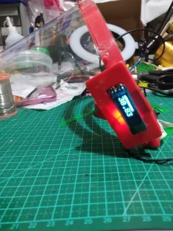 Face Shield with temperature Gauge