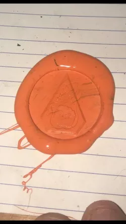 Flaming Fist Wax Seal