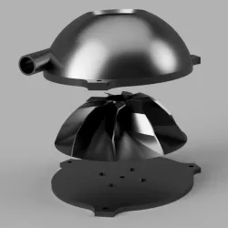 Impeller test, external motor