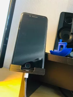 IPhone holder angled sideboard mount