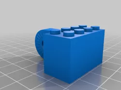 LEGO Stud Adapter for Articulating Raspberry Pi Camera mounted on SmartiPi Touch 1