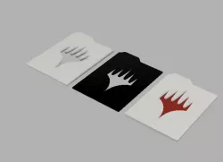 MTG deck separator (MTG Planeswalker symbol /black lotus ver)
