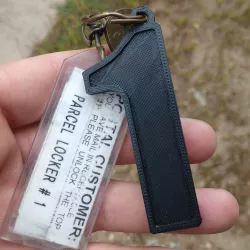 Number Tag Keychain