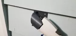 Parallel to wall J1772 holster (perpendicular style screw pattern)