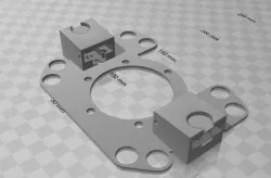 PC Steering wheel button plate with integrated triple magnet paddle shifter