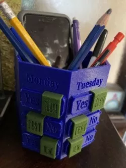 Pencil Holder Scheduler 