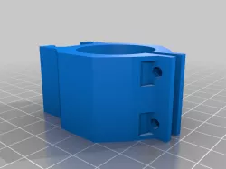 Picatinny Rail Flashlight Mount - 30mm hole (cleaned up model)