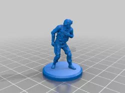Pistol Captain Modern Military Soldier Police SWAT