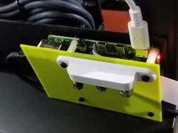 Raspberry Pi Open Sided Case and 3D Printer Nozzle Holder