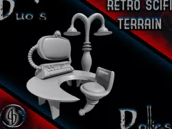 Retro Scifi Terrain Pack