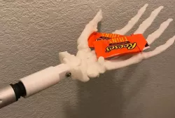 Safe Distance Trick or Treat skeleton hand
