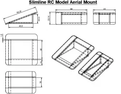 Slimline FPV/Receiver Aerial Mount