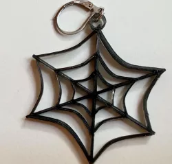 Spider web charm