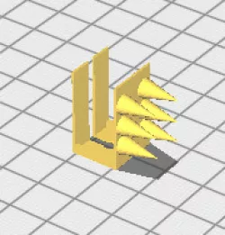 Spiky Stikbot back piece