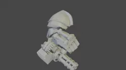 Steampunk Gatling power fist