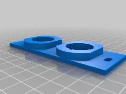 Switch mount in duplex outlet form factor