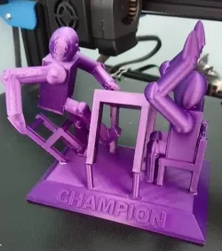 Tabletop gaming trophy—"Grace in defeat"